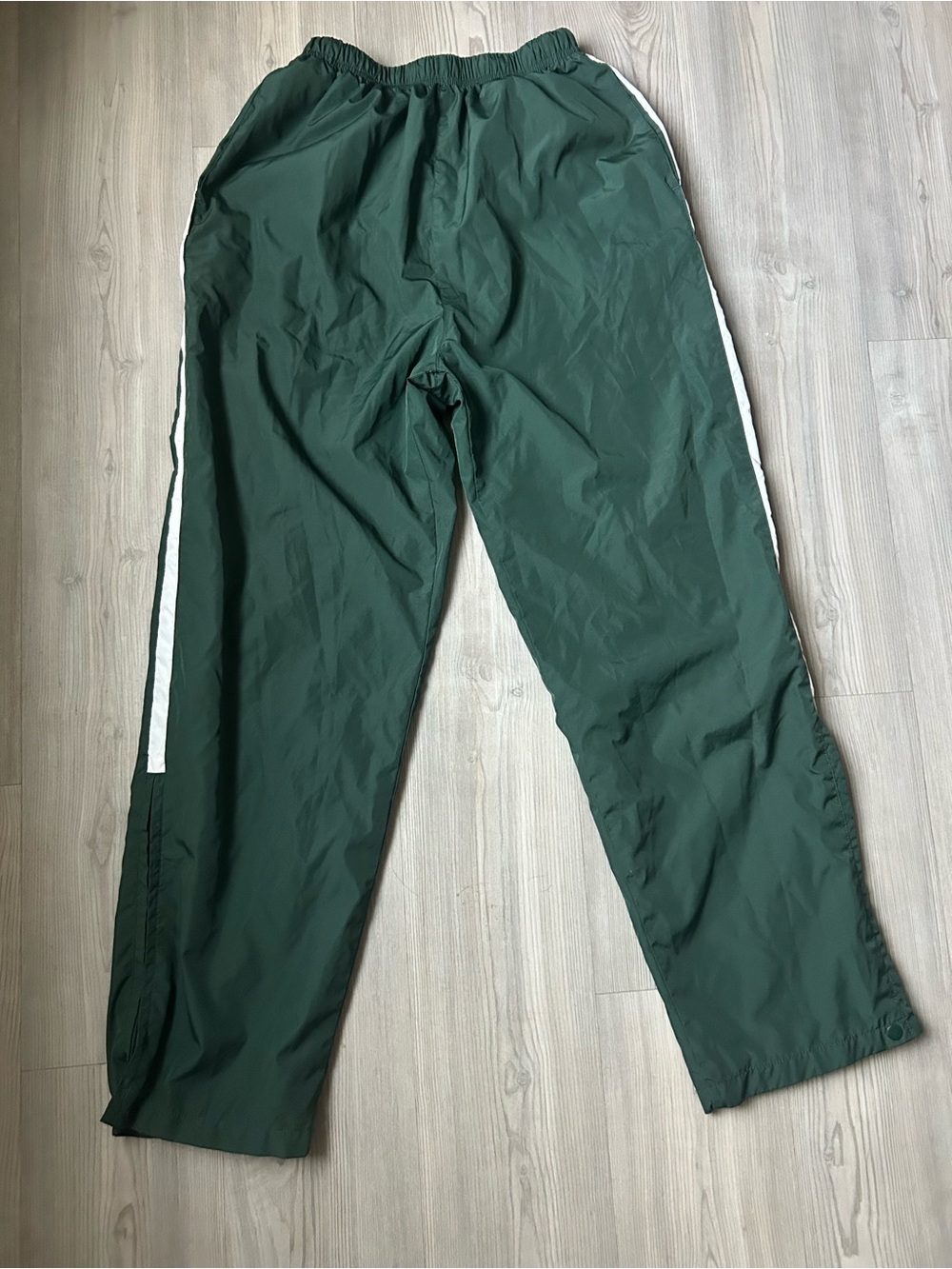 Holloway Dark Green Track Pants with White Side Stripe